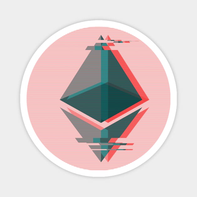 Ethereum (ETH) 3D Magnet by The Libertarian Frontier 